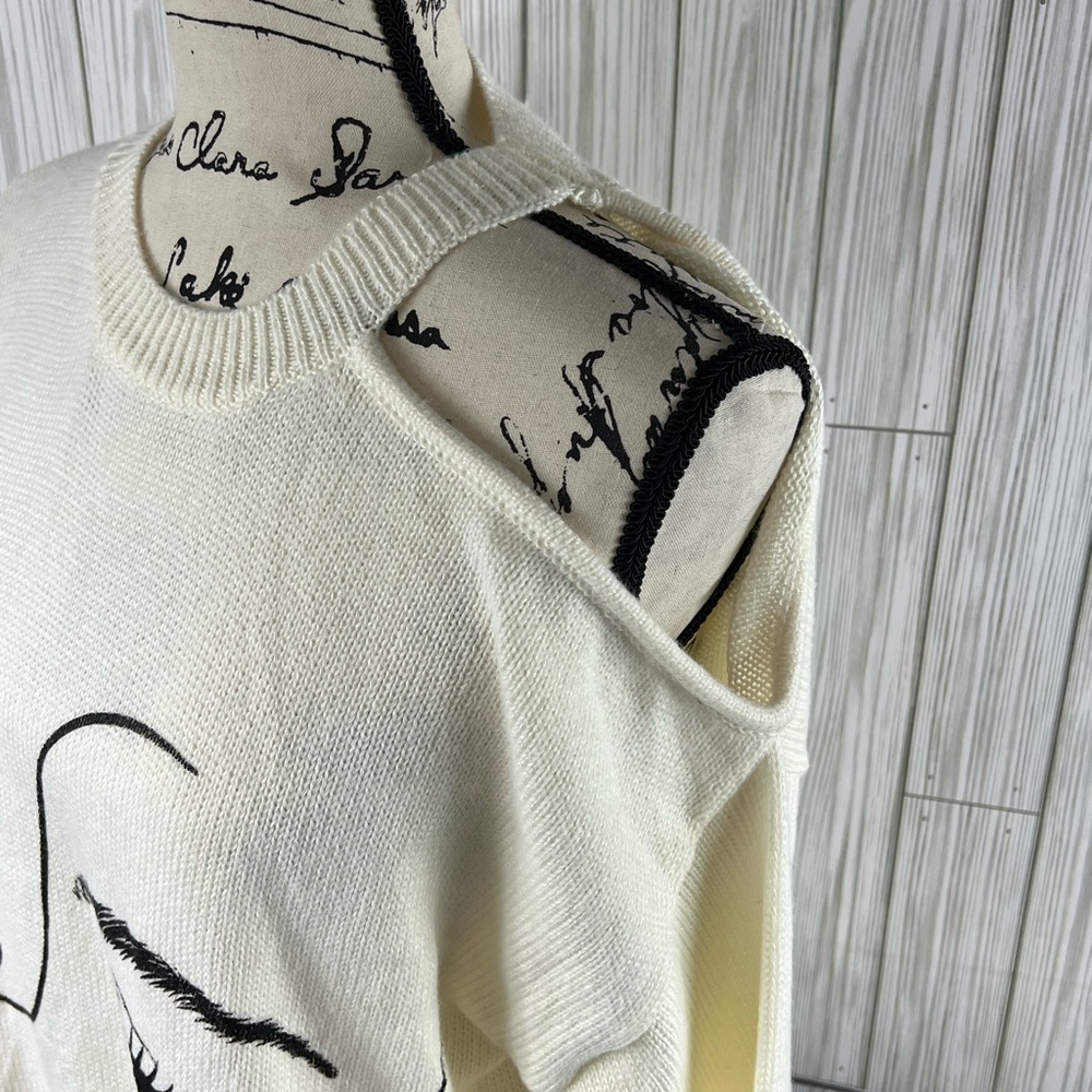 Shein Single Cold Shoulder Light Sweater - Picture 3 of 6